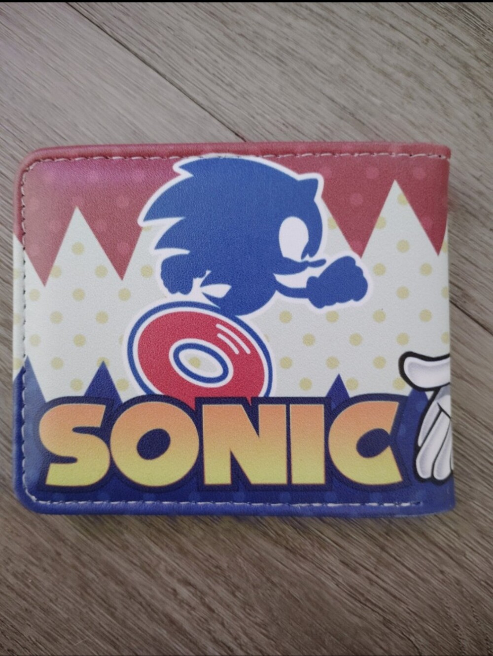 New Sonic the hedgehog anime manga leather wallet